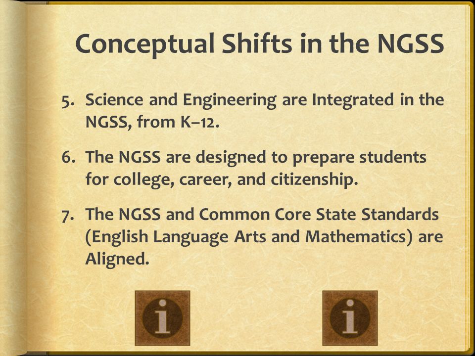 Conceptual Shifts in the NGSS