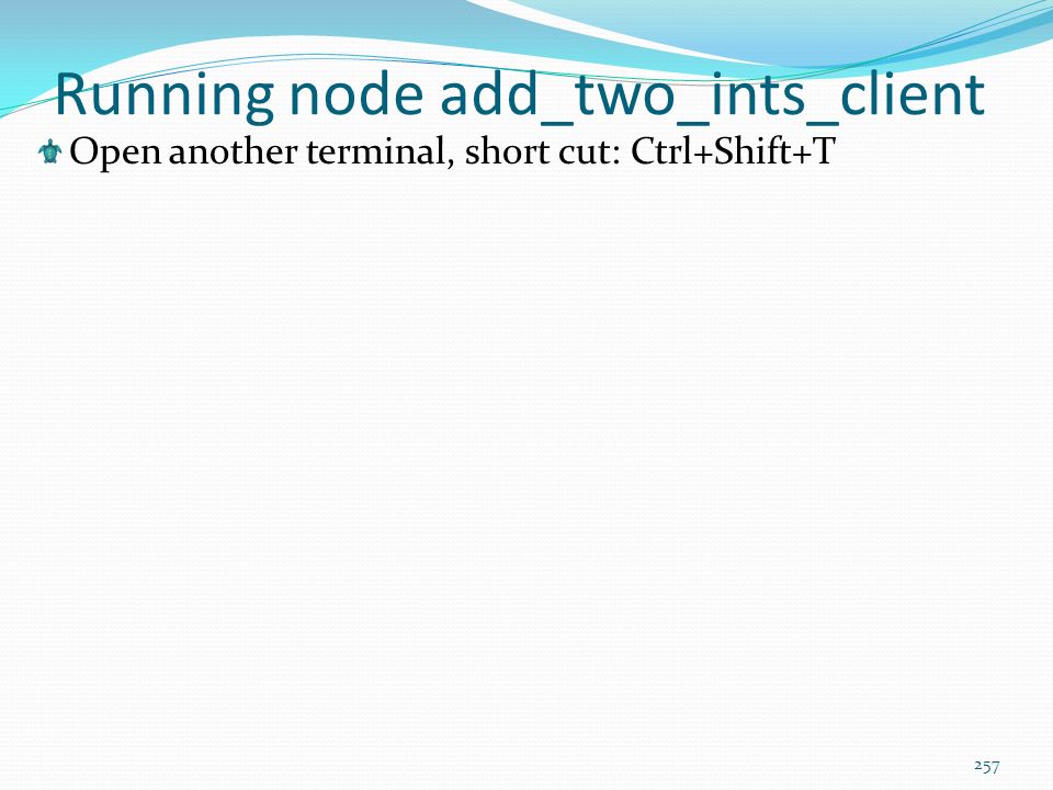 Running node add_two_ints_client