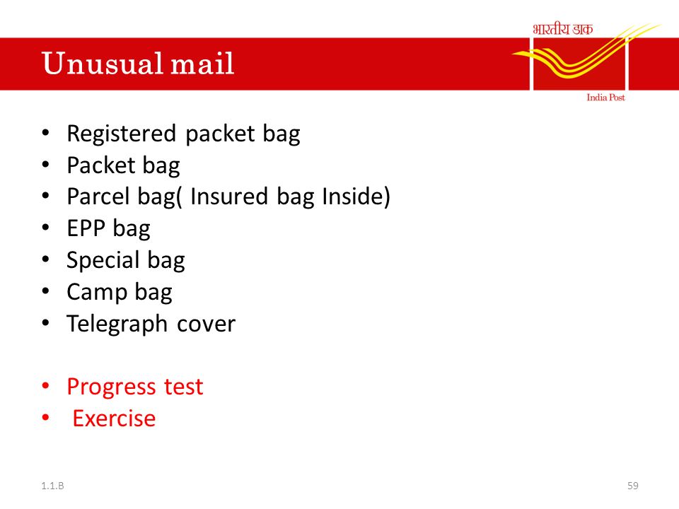 Unusual mail Registered packet bag Packet bag