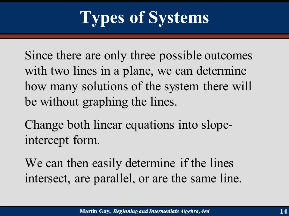 Types of Systems