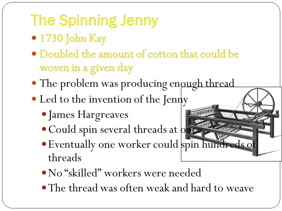 advantages of the spinning jenny