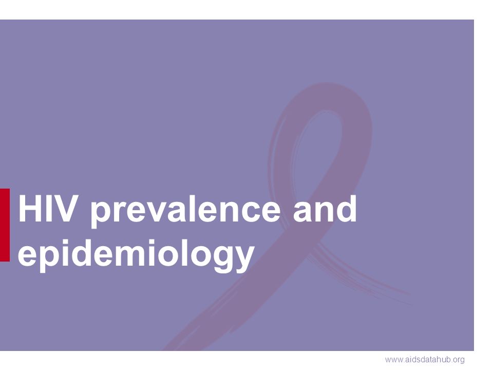 HIV prevalence and epidemiology