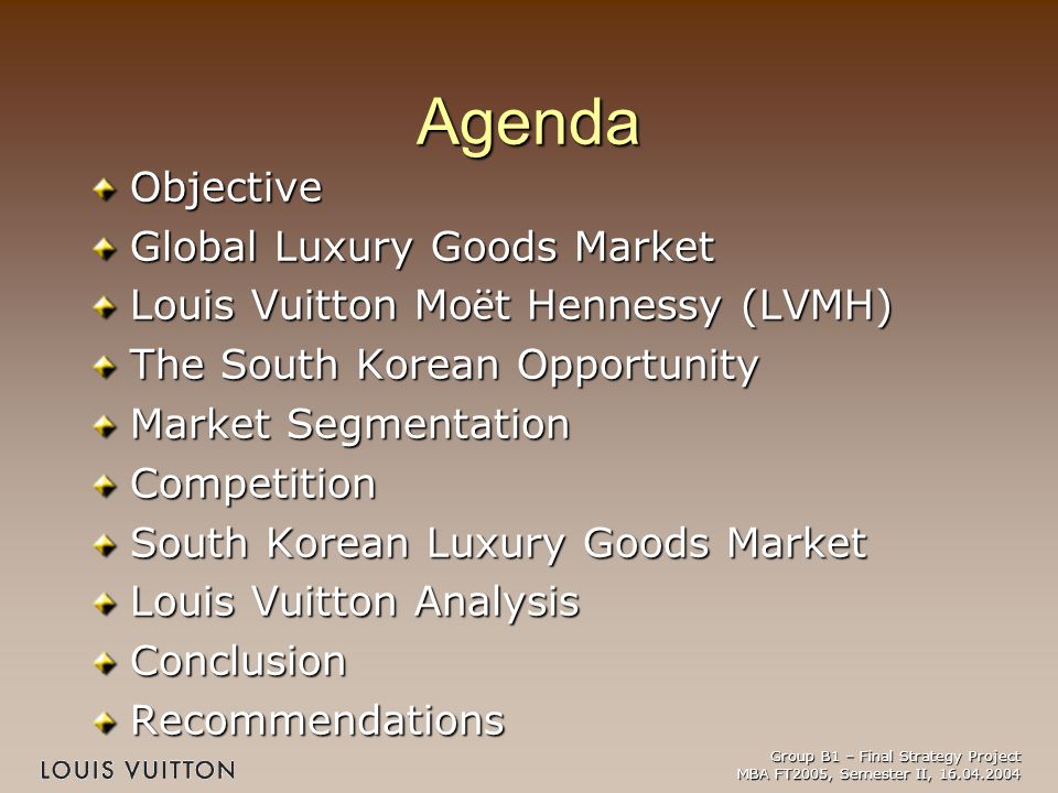 Strategic Analysis of LVMH in Cosmetics Luxury Industry