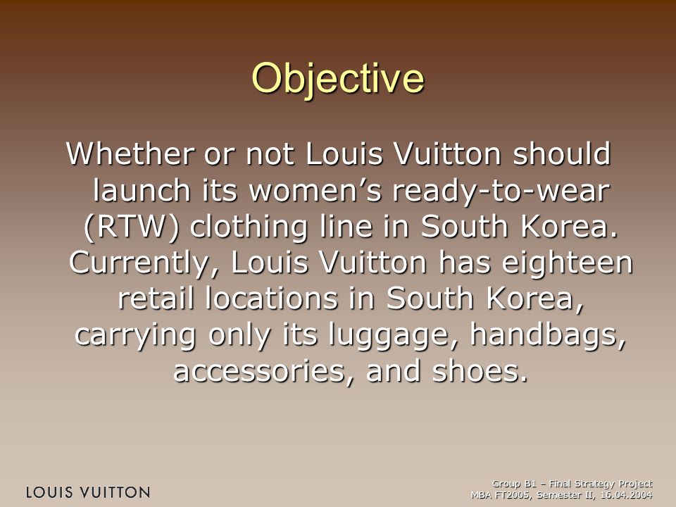 Marketing - Louis Vuitton case presentation