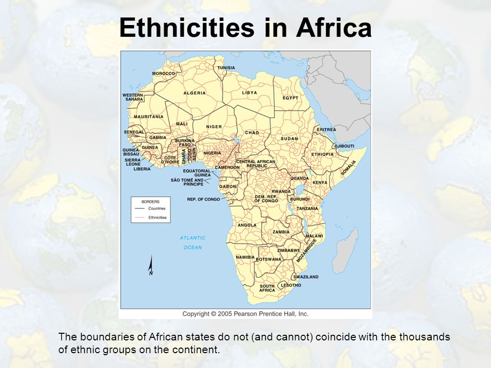Number of ethnicities in africa