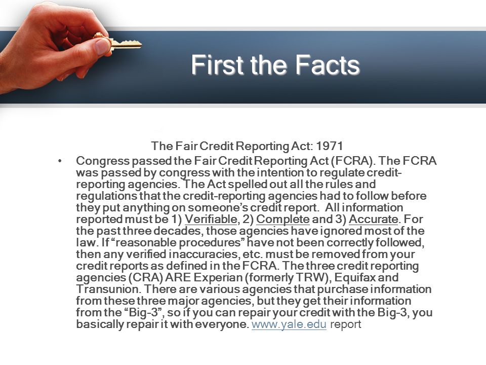 What Is The Fair Credit Reporting Act Of 1971 Leia Aqui What Was The Purpose Of The Fair 1548