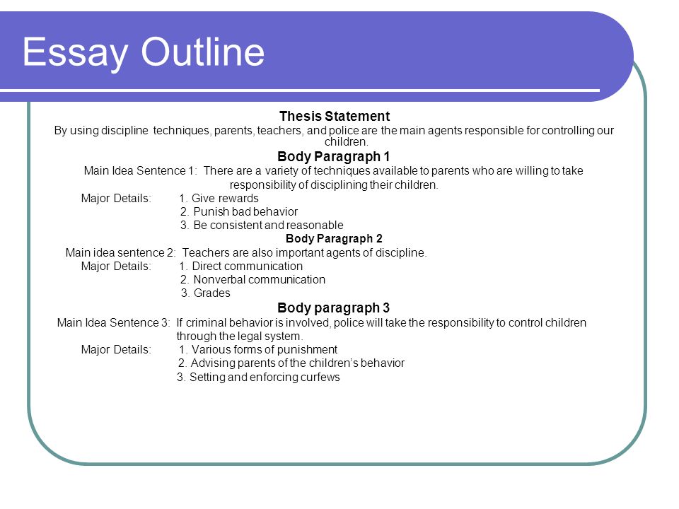 Outline essay. Thesis outline. Main paragraph. Nature argumentative essay.