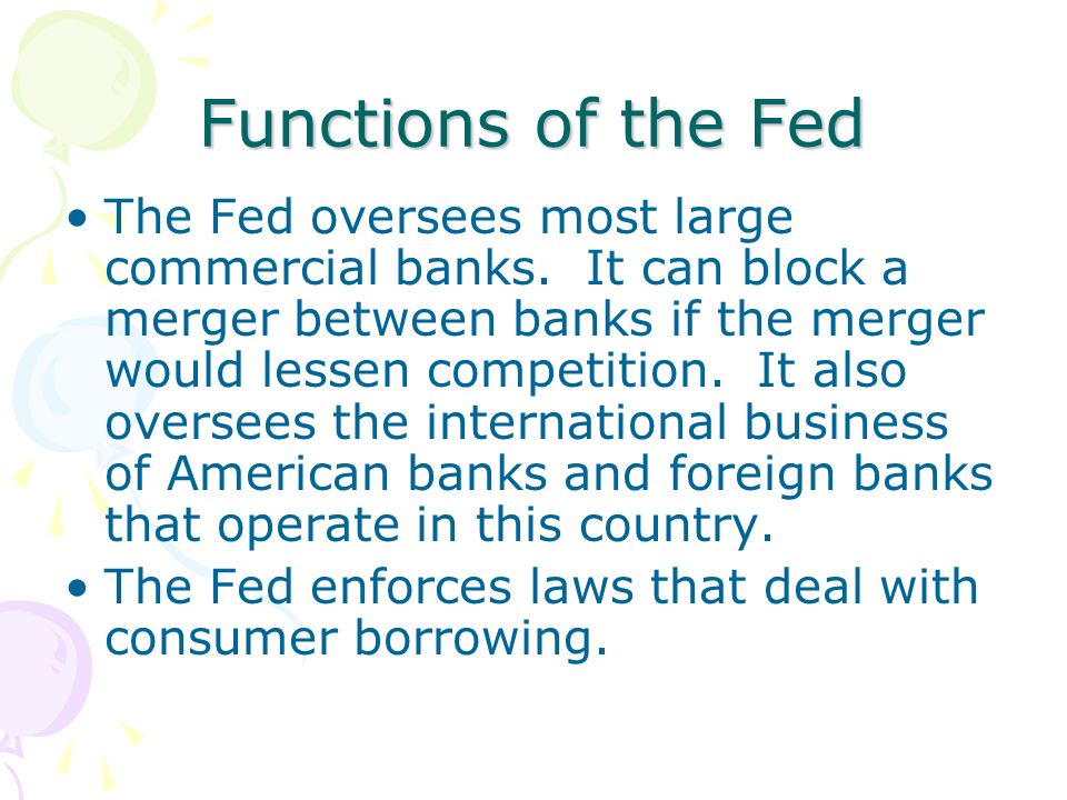 Functions of the Fed