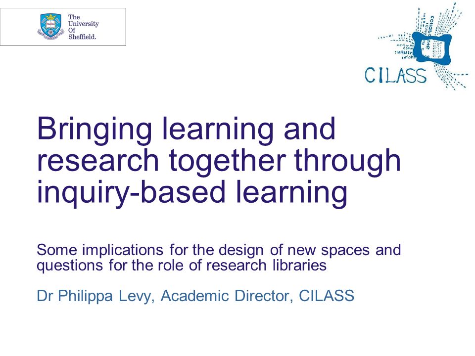 Bringing learning and research together through inquiry-based learning