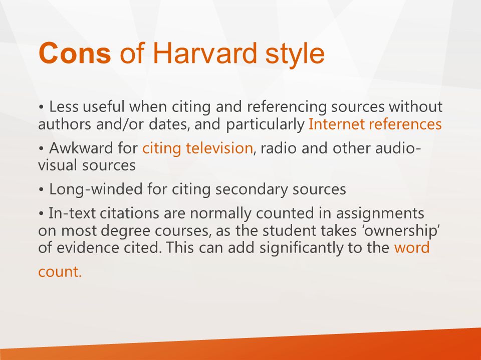 harvard citing sources