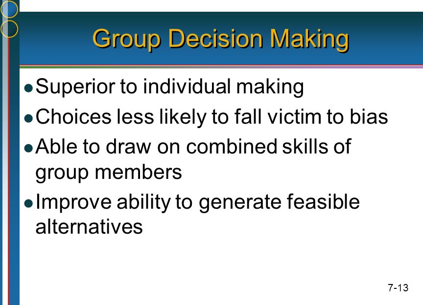 nature of managerial decision making