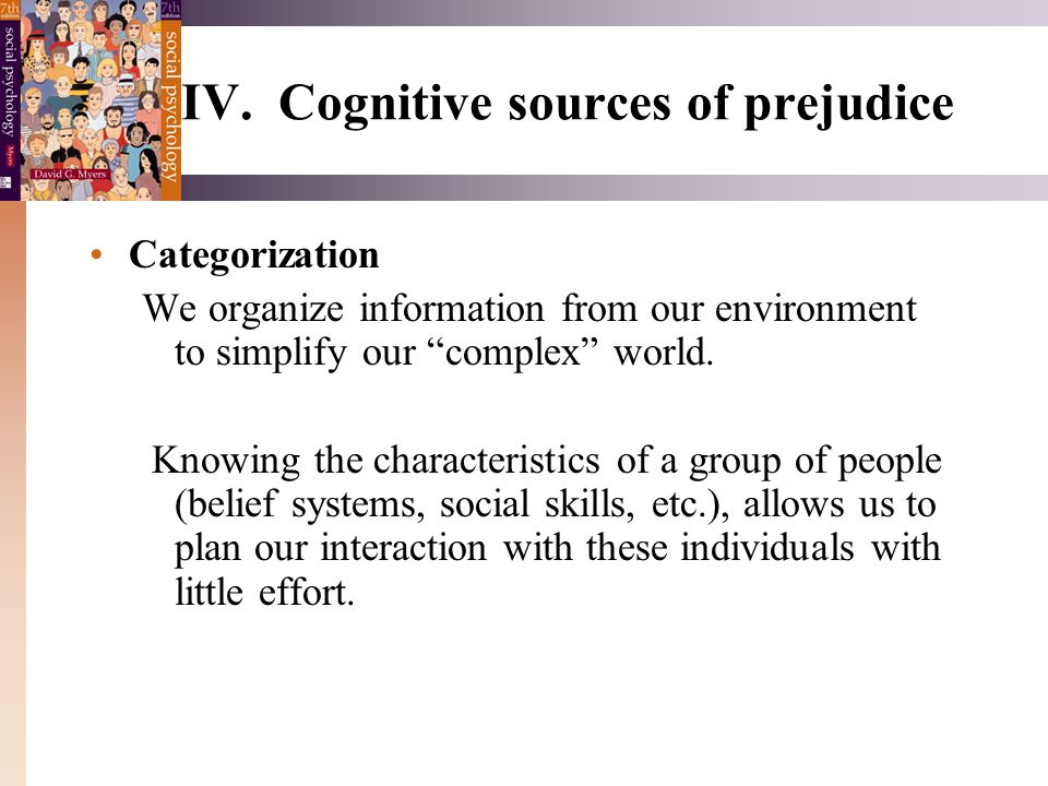 cognitive sources of prejudice