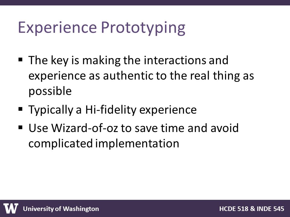 Experience Prototyping