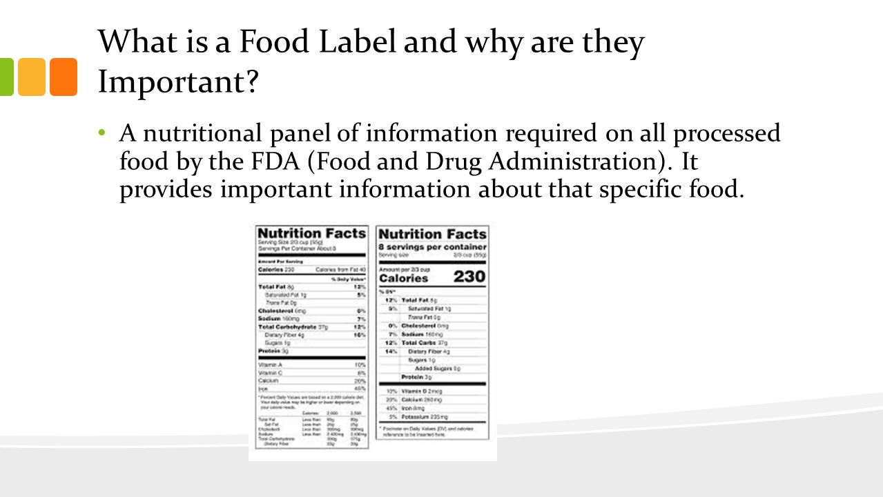 What is a Food Label and why are they Important