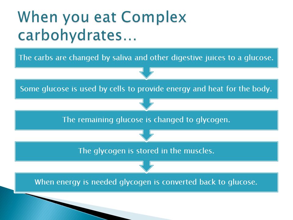 When you eat Complex carbohydrates…