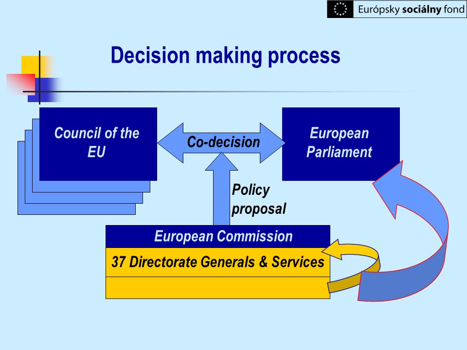 Decision making process 37 Directorate Generals & Services