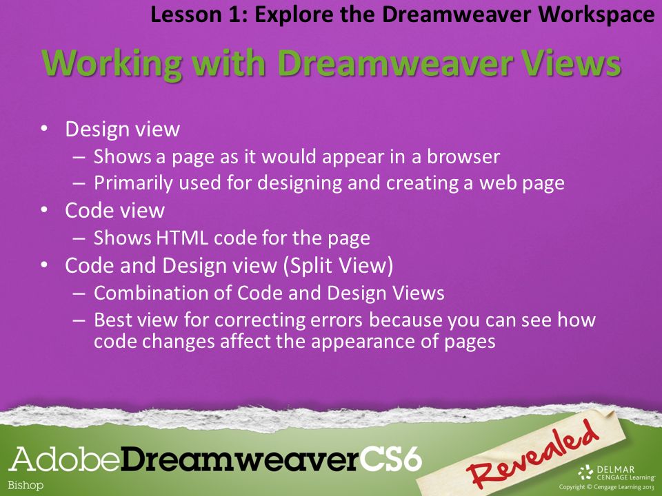 Working with Dreamweaver Views