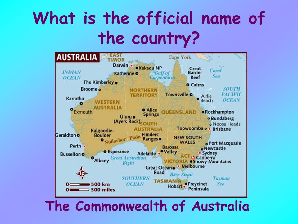 What is the official name of the country