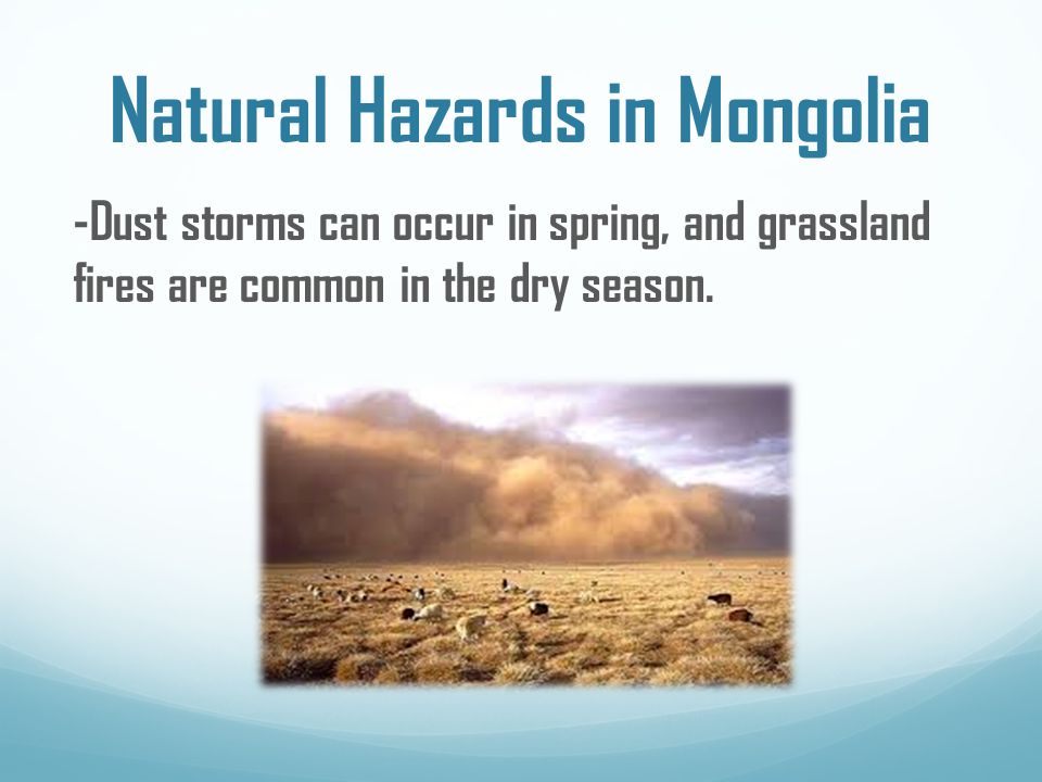 Natural Hazards in Mongolia
