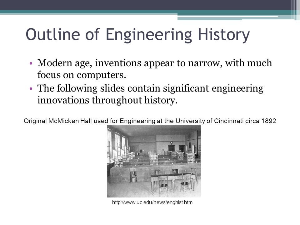 Outline of Engineering History