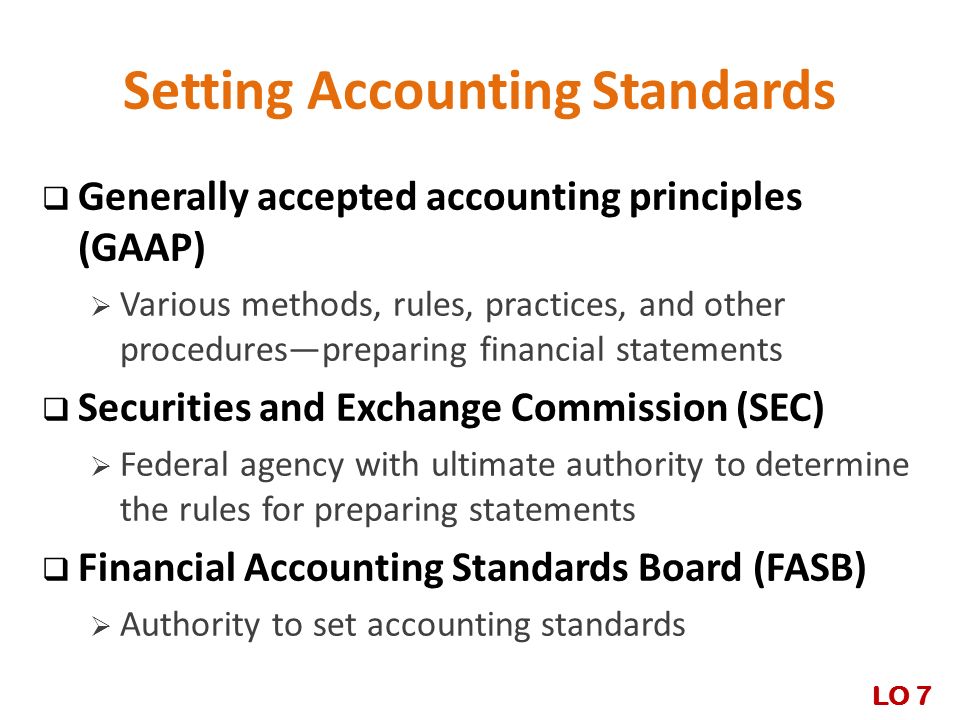 Setting Accounting Standards