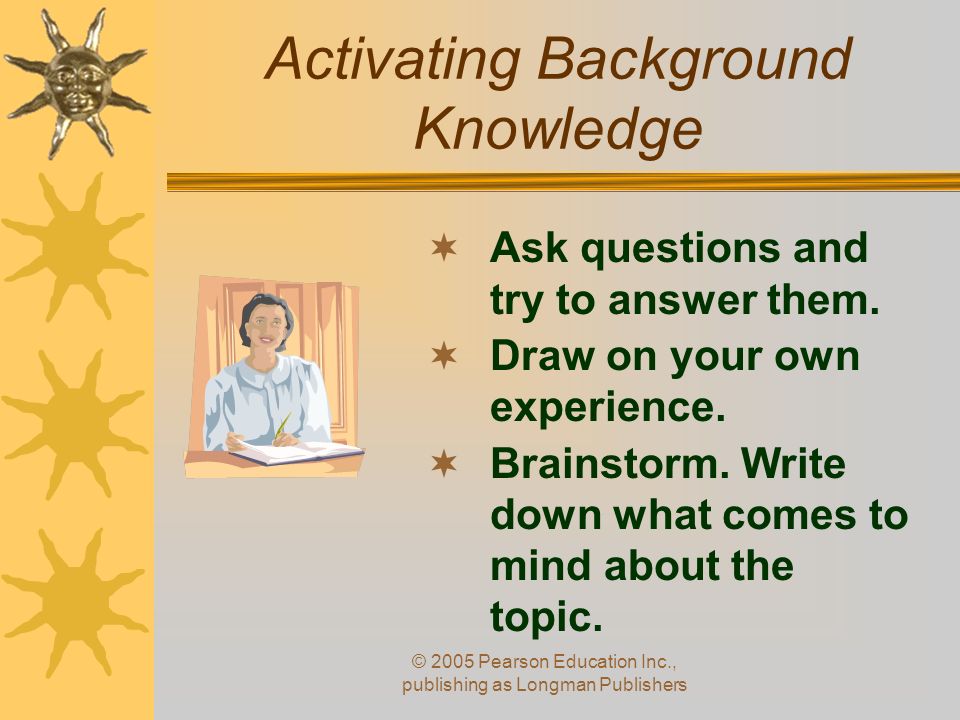 Activating Background Knowledge