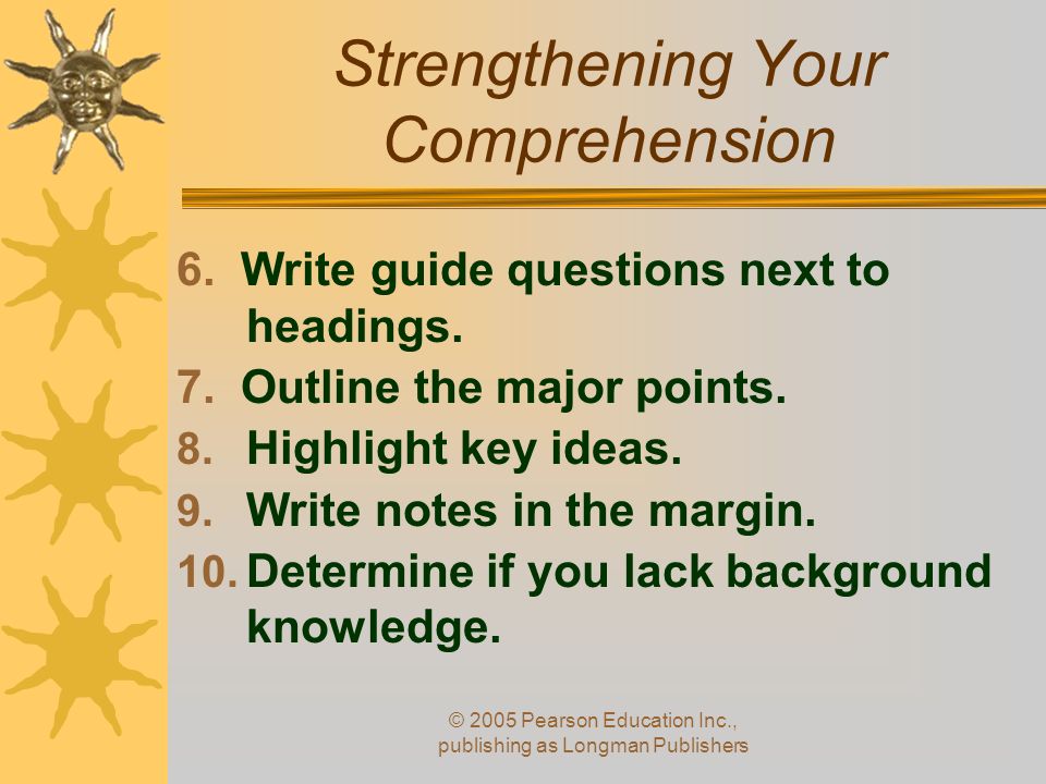 Strengthening Your Comprehension