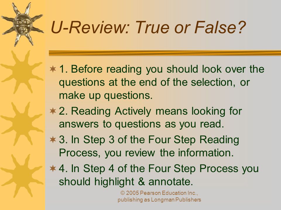 U-Review: True or False