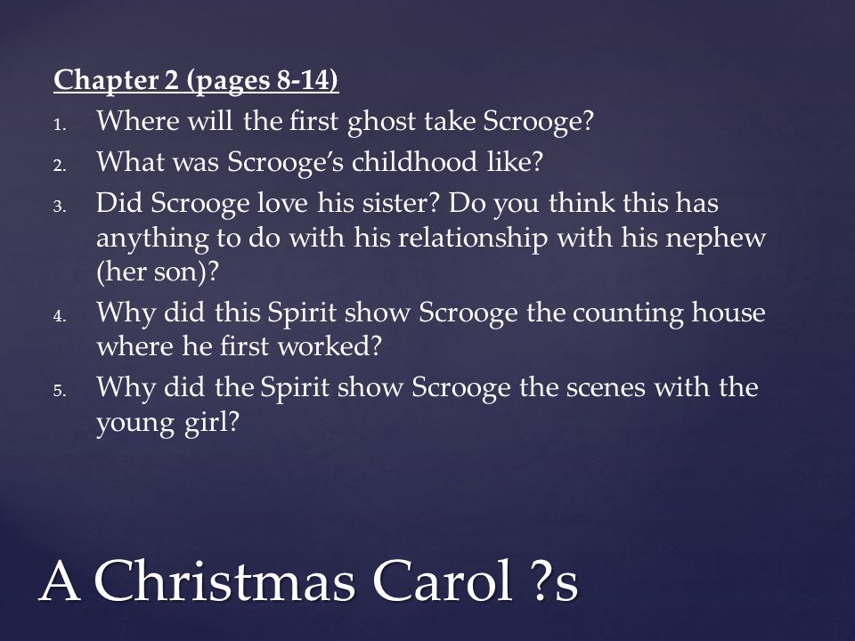 A Christmas Carol s Chapter 2 (pages 8-14)