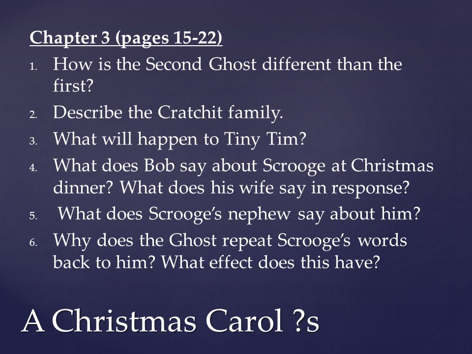 A Christmas Carol s Chapter 3 (pages 15-22)