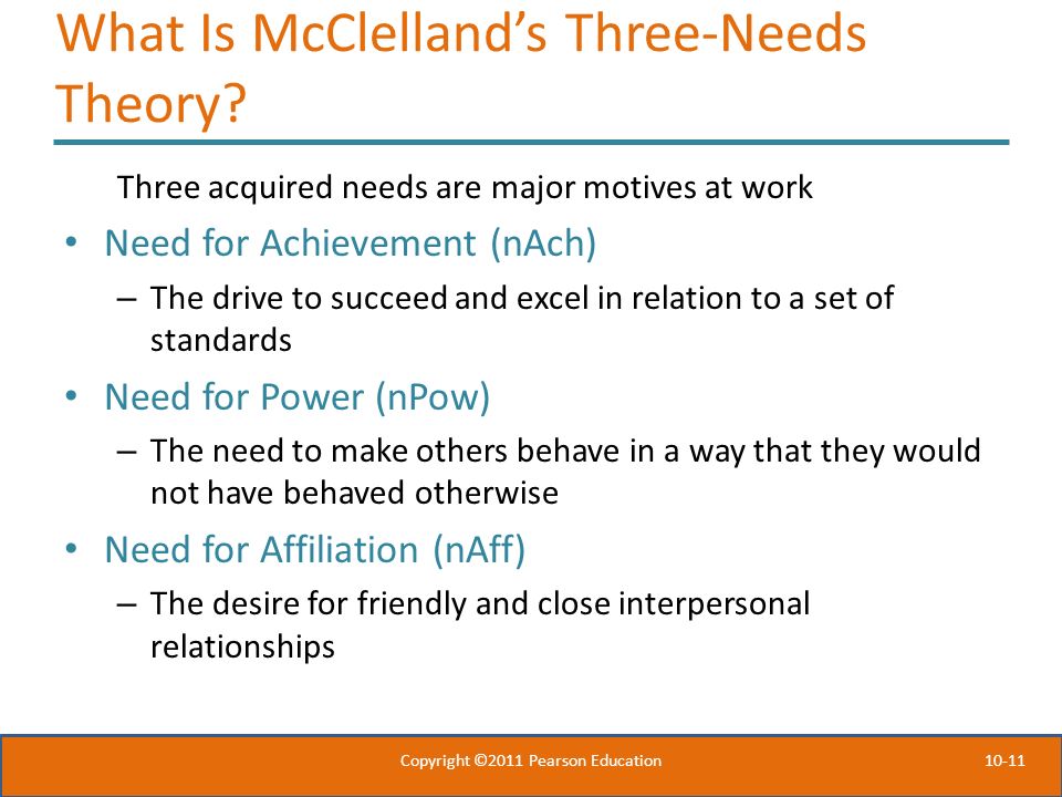What Is McClelland’s Three-Needs Theory