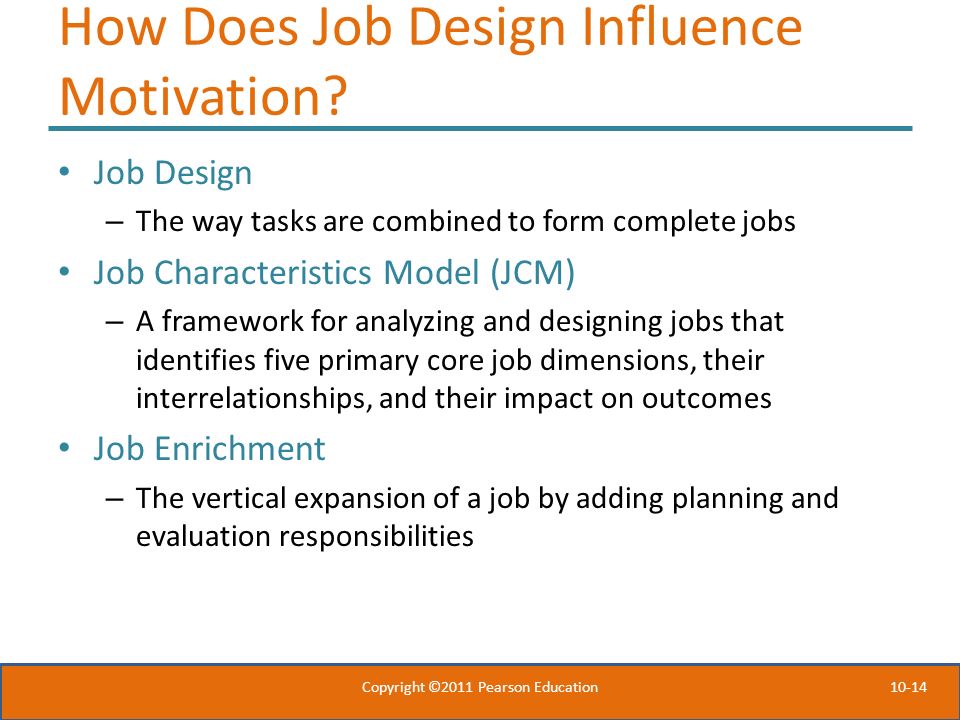 How Does Job Design Influence Motivation