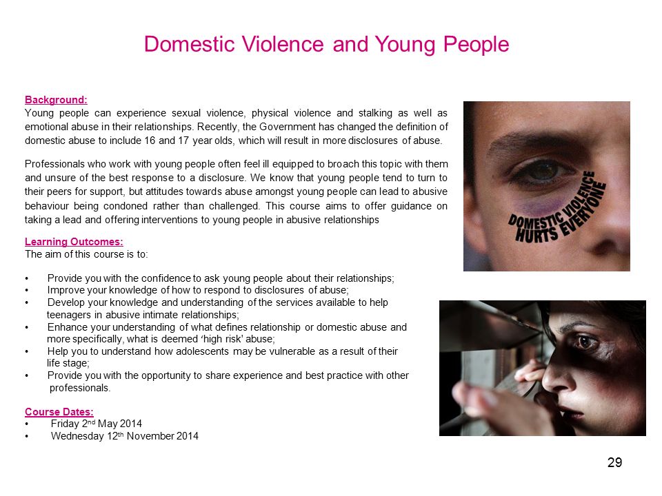 Domestic Violence and Young People
