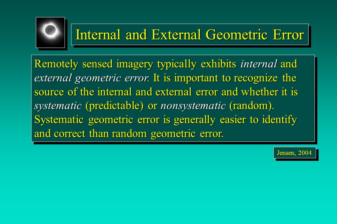 Geometric Correction Dr. John R. Jensen Department of Geography - ppt  download