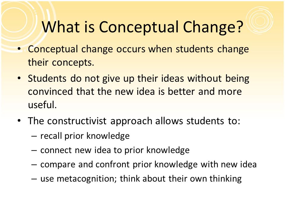 What is Conceptual Change