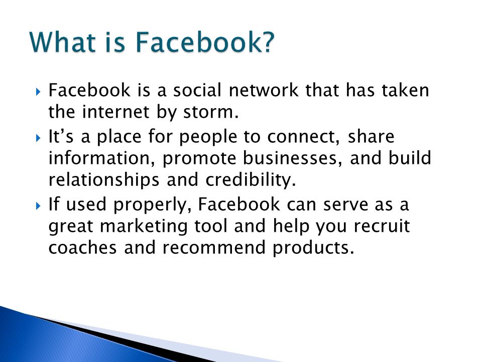 What is Facebook?