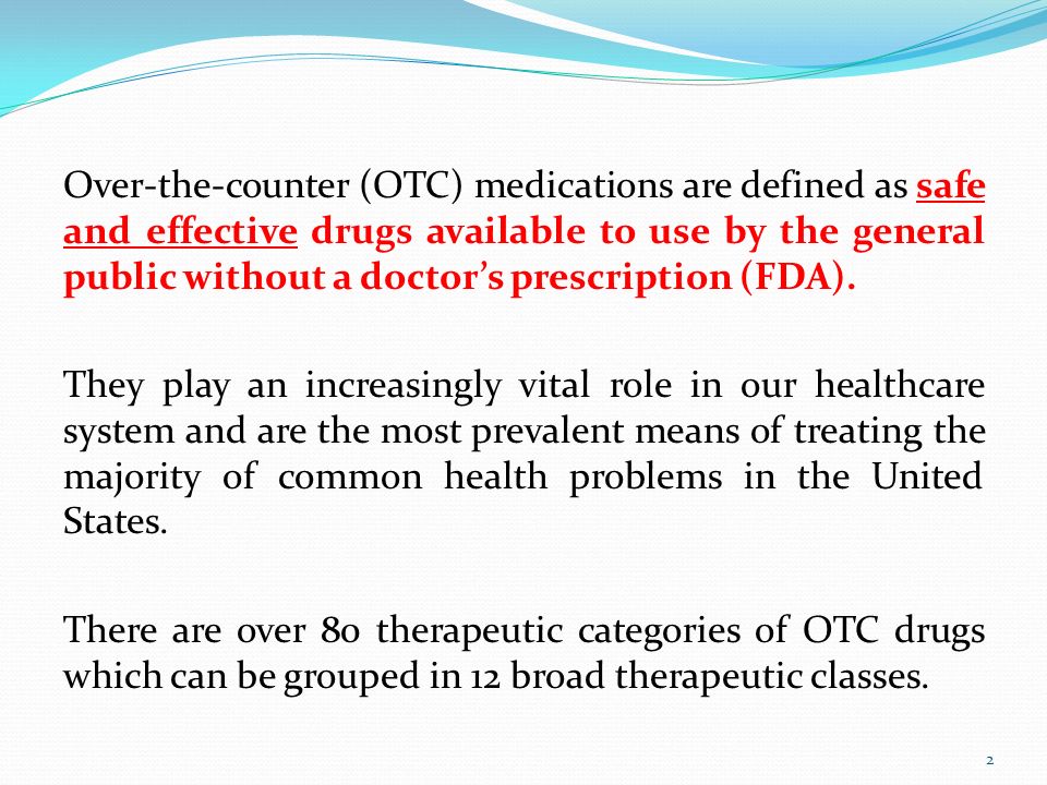 OTC: INTRODUCTION AND DEFINITIONS - ppt video online download