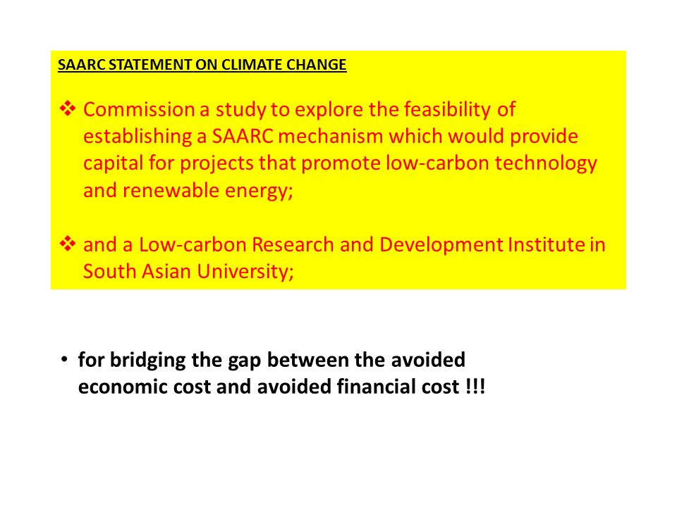 SAARC Statement on Climate Change
