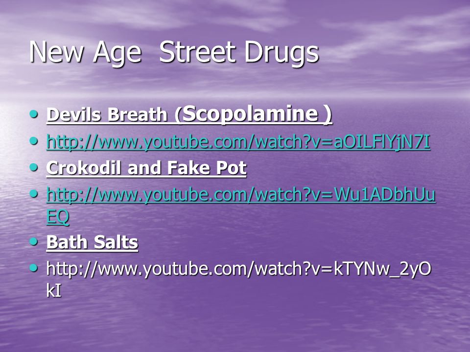 New Age Street Drugs Devils Breath (Scopolamine )