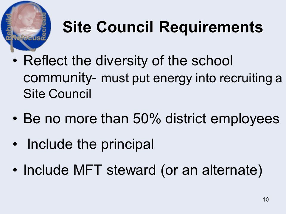 Site Council Requirements