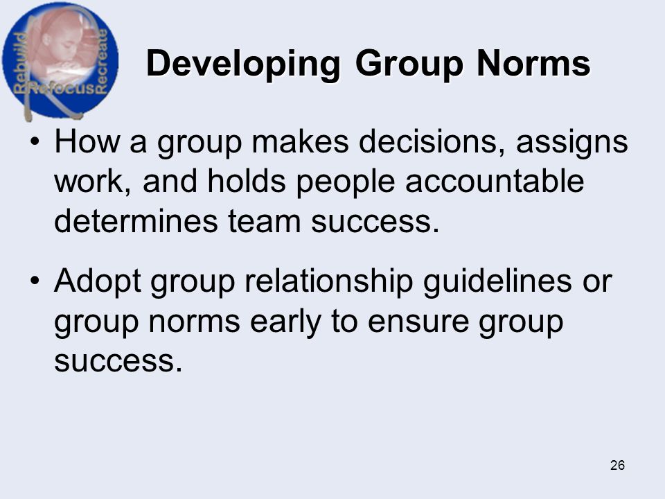 Developing Group Norms