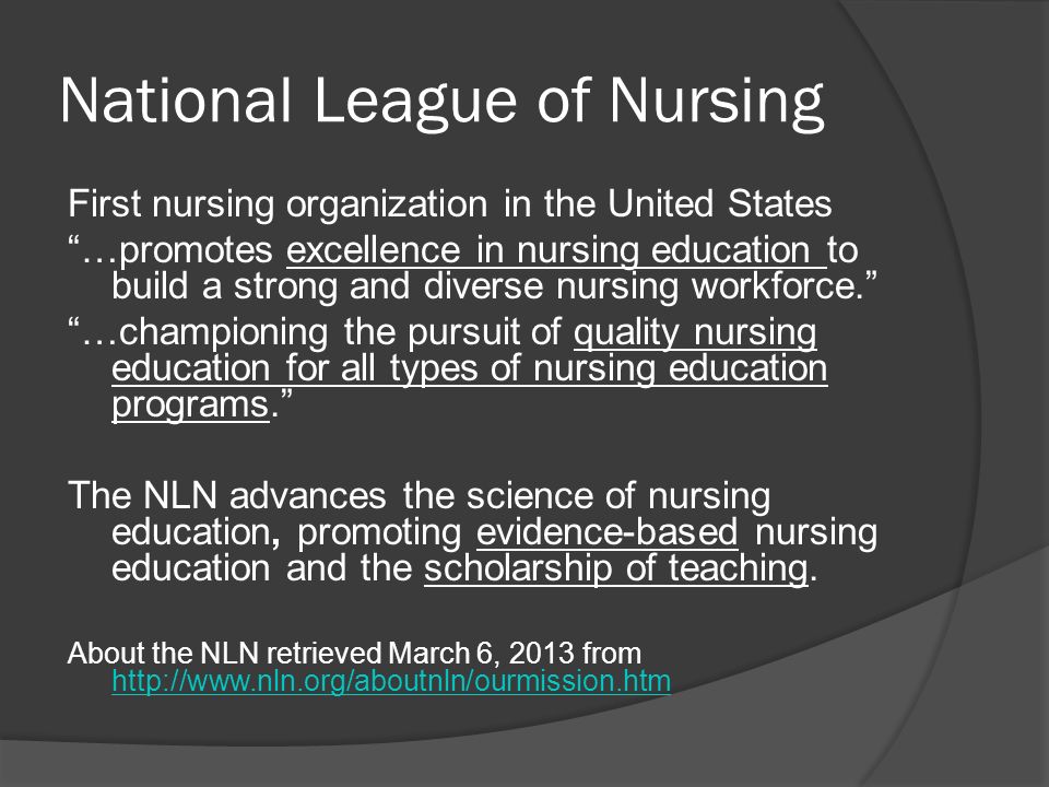 National League of Nursing