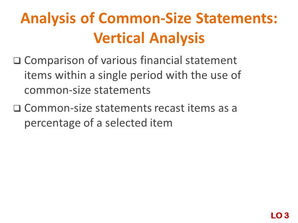 Analysis of Common-Size Statements: Vertical Analysis