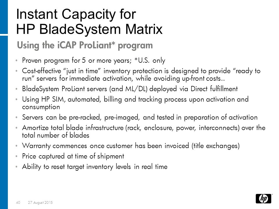 Hp Bladesystem Matrix Compatibility Chart 2017