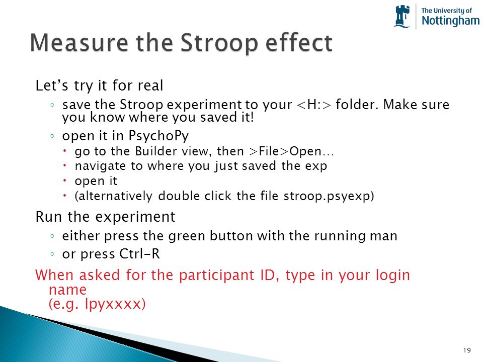 stroop test lab report
