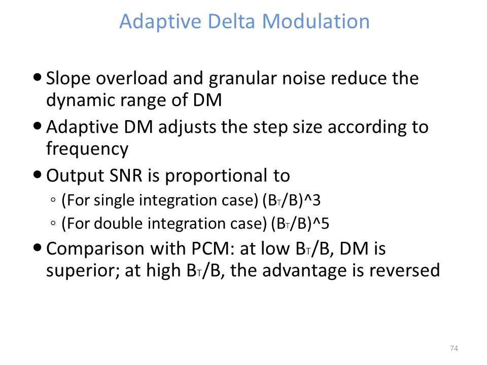 adaptive delta modulation