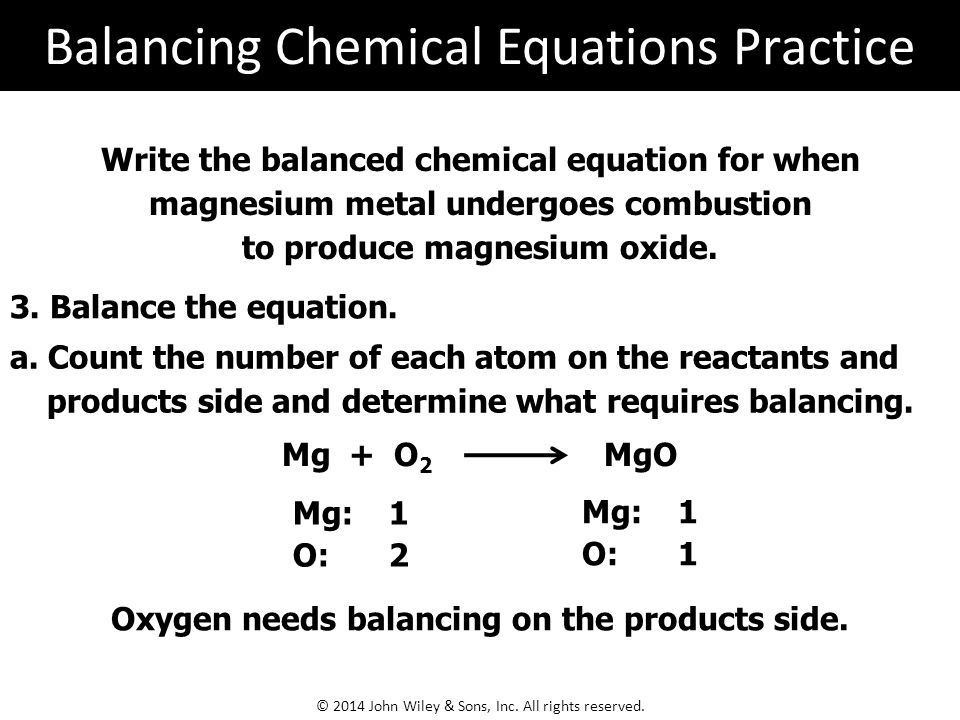 word equation for burning magnesium