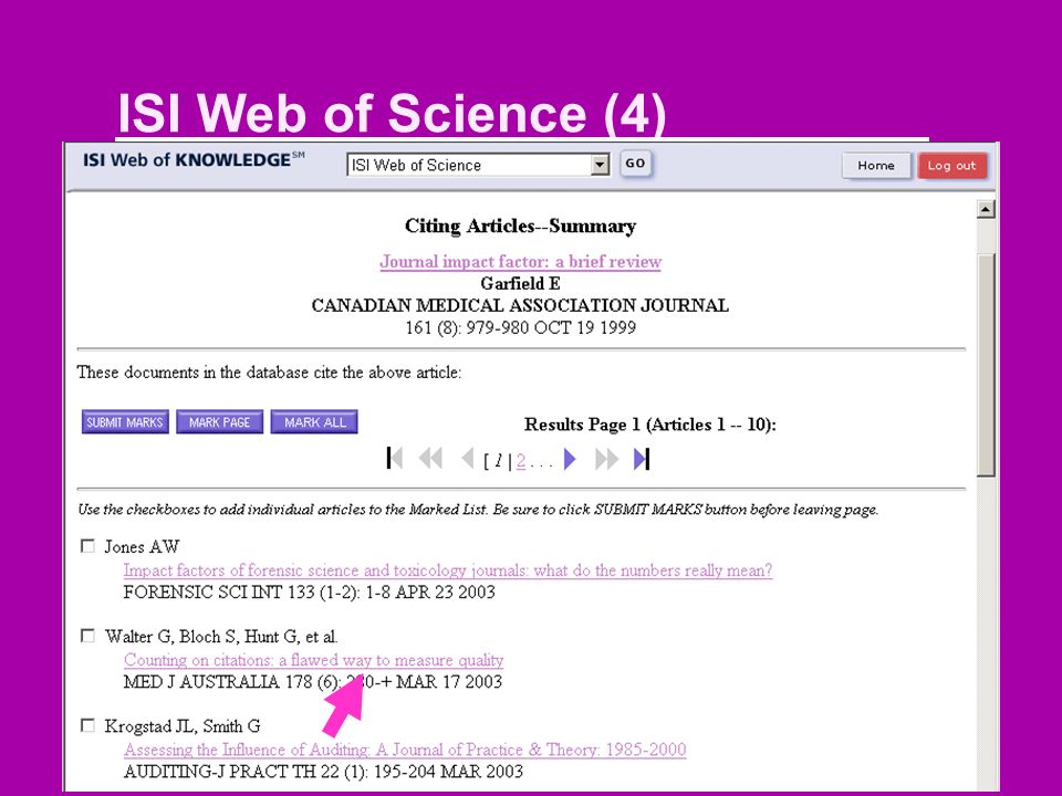 ISI Web of Science (4)