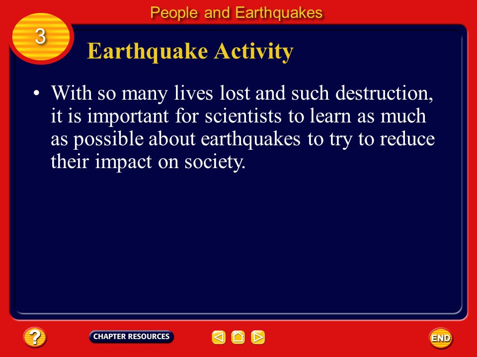 People and Earthquakes