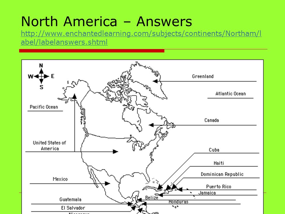 North America – Answers   enchantedlearning